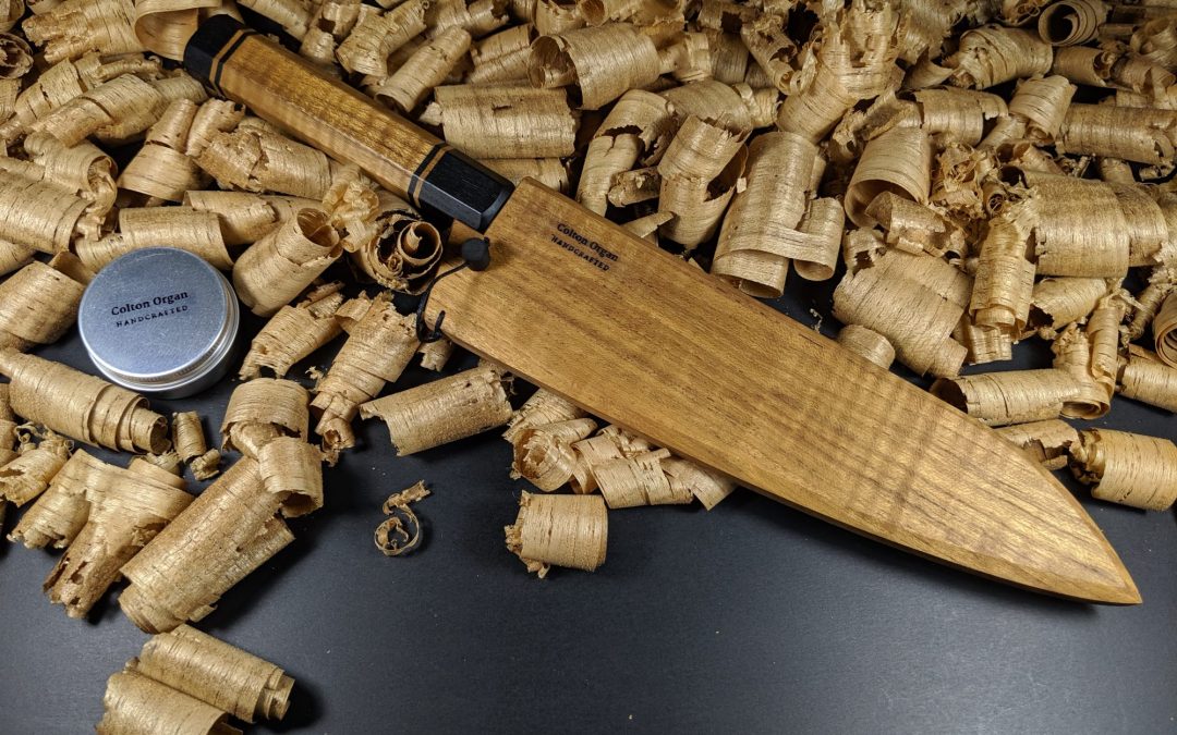 Ebony and Teak Wa-Handle with Matching Teak Saya