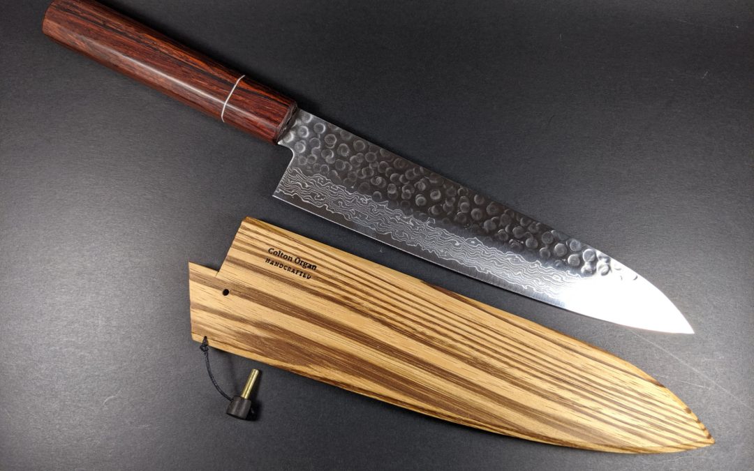 Cocobolo and Ivory with Zebrawood Saya