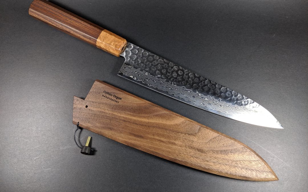 Rosewood and Maple Burl with Walnut Saya 1